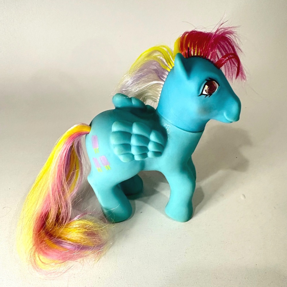Vintage My Little Pony Sweet Pop Twinkle Eye Blue Pegasus G1 1980s Toy Popsicle
